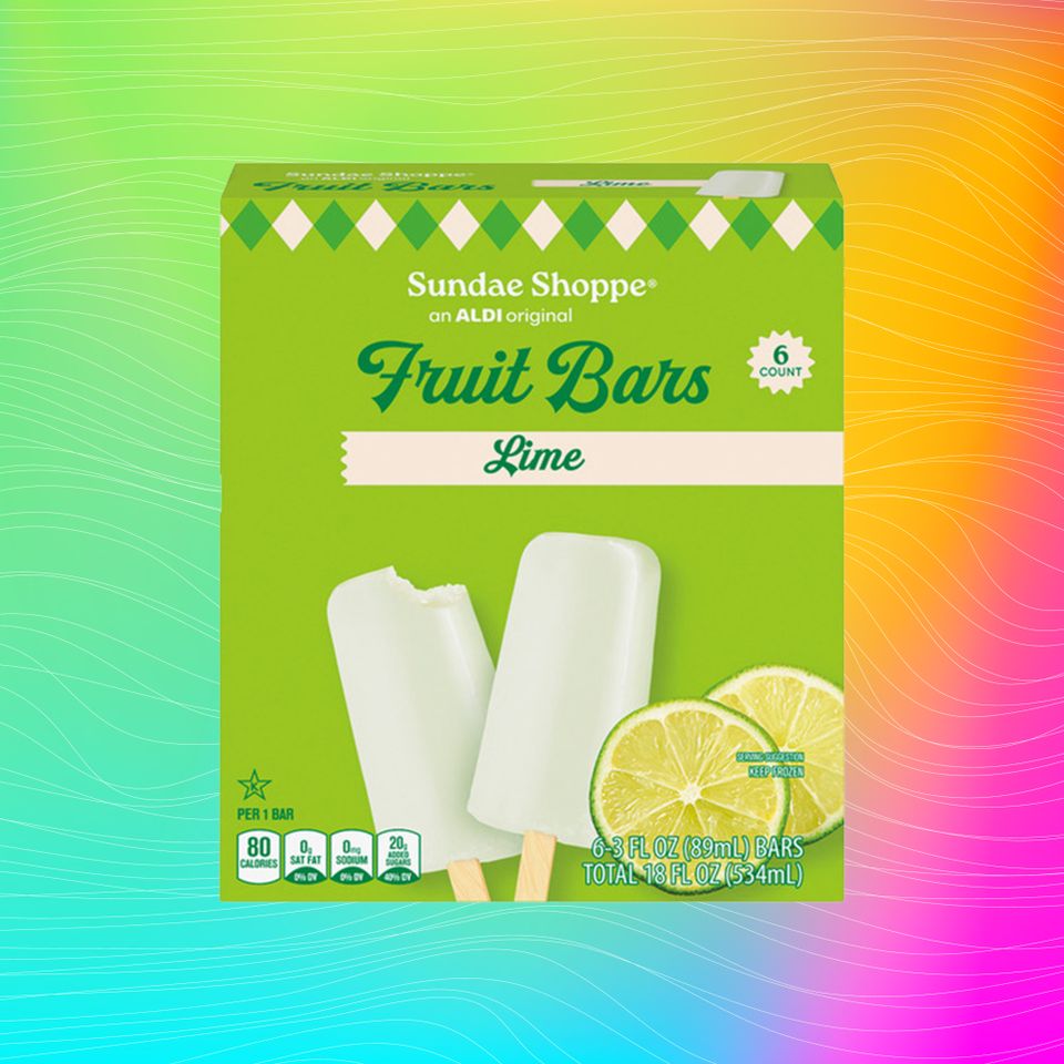 Package of limeflavored fruit bars by Sundae Shoppe with lime slices displayed on the box