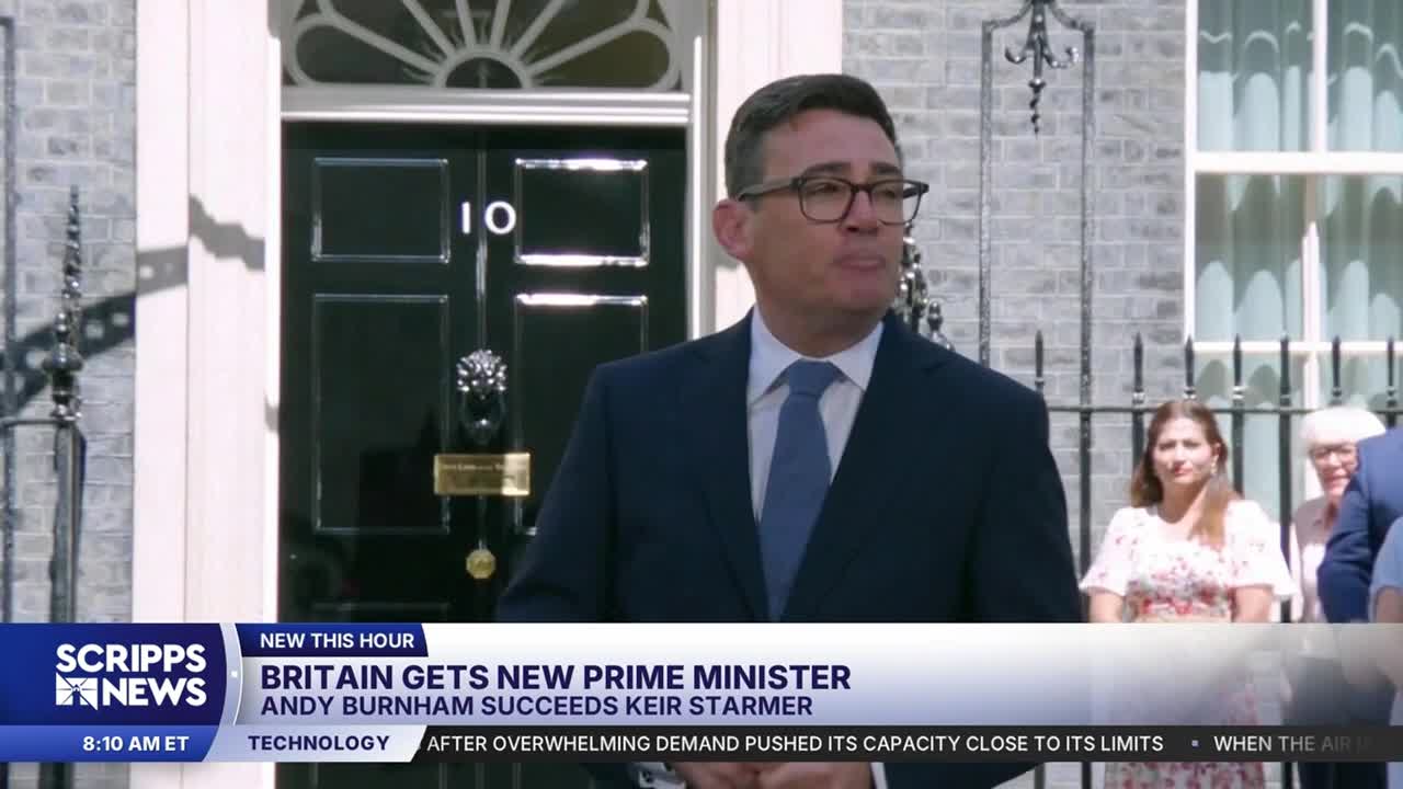 Andy Burnham officially takes over as Britain's prime minister