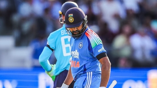 Rohit Sharma scored a century against England in the Lord's ODI.