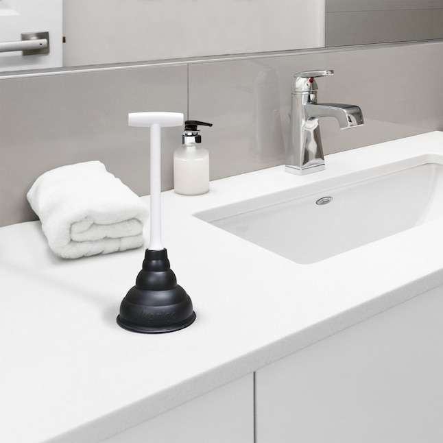This is the Korky beehive mini plunger for the sink & drain on a bathroom sink.