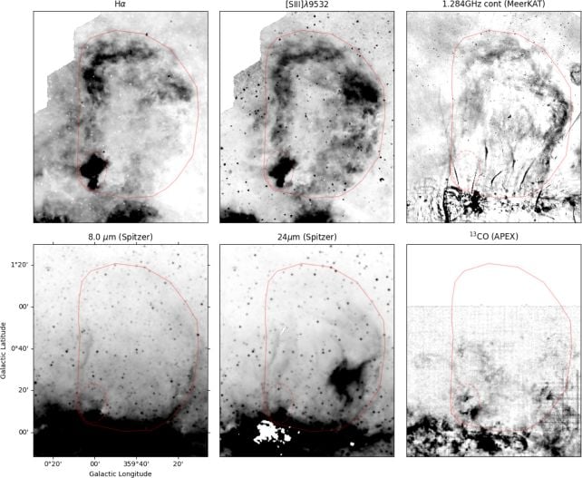 Images showing the hydrogen-alpha and ionized sulfur. Credit: Kreckel et al., A&A, 2026