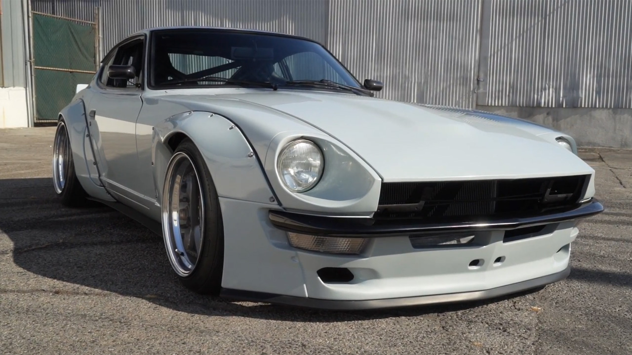Garage-built widebody Datsun Fairlady Z with Rocket Bunny kit