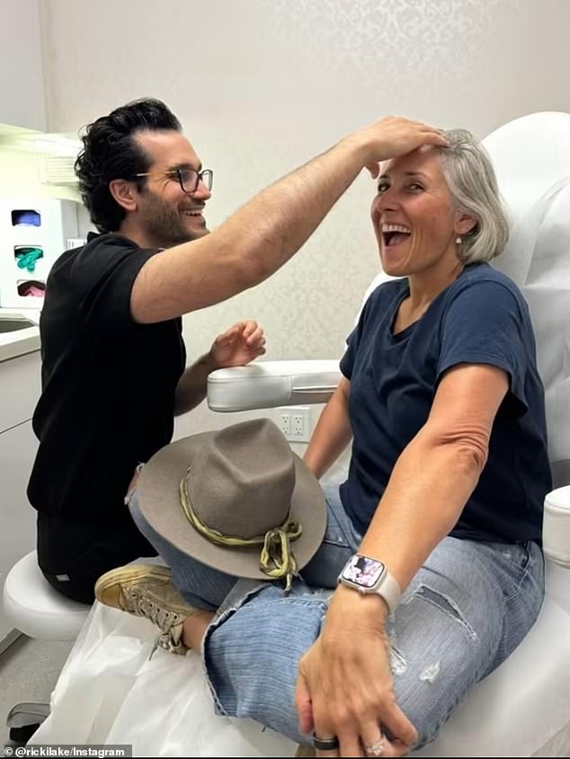 Ricki Lake, 57, shares before-and-after facelift photos