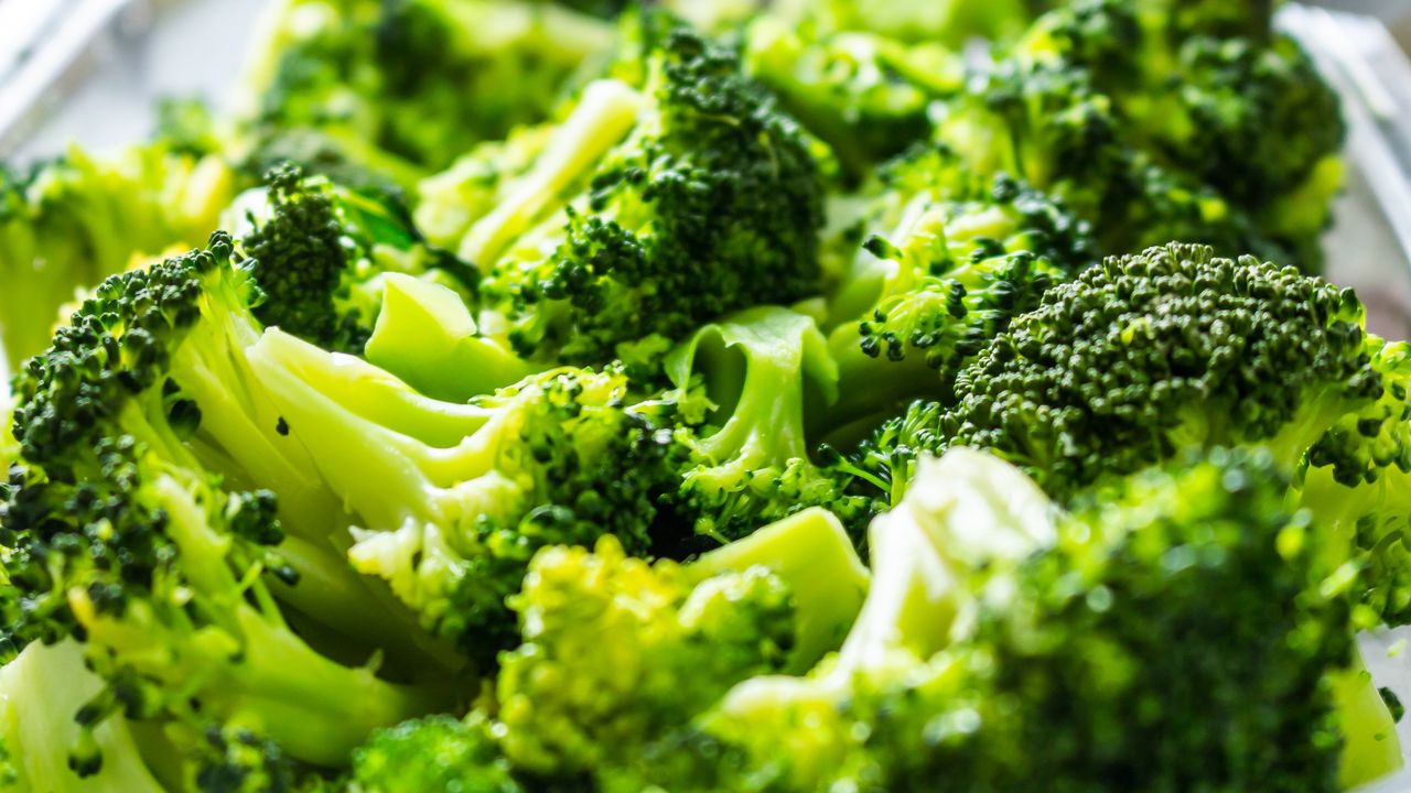 A closeup view of broccoli florets
