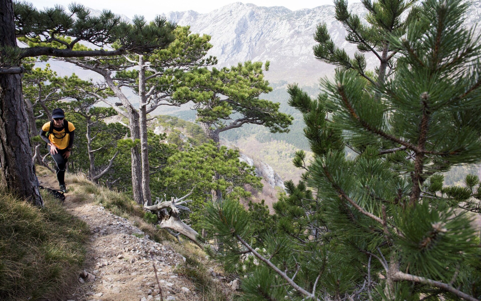 Paklenica, part of the Velebit Trail, the largest mountain range in Croatia