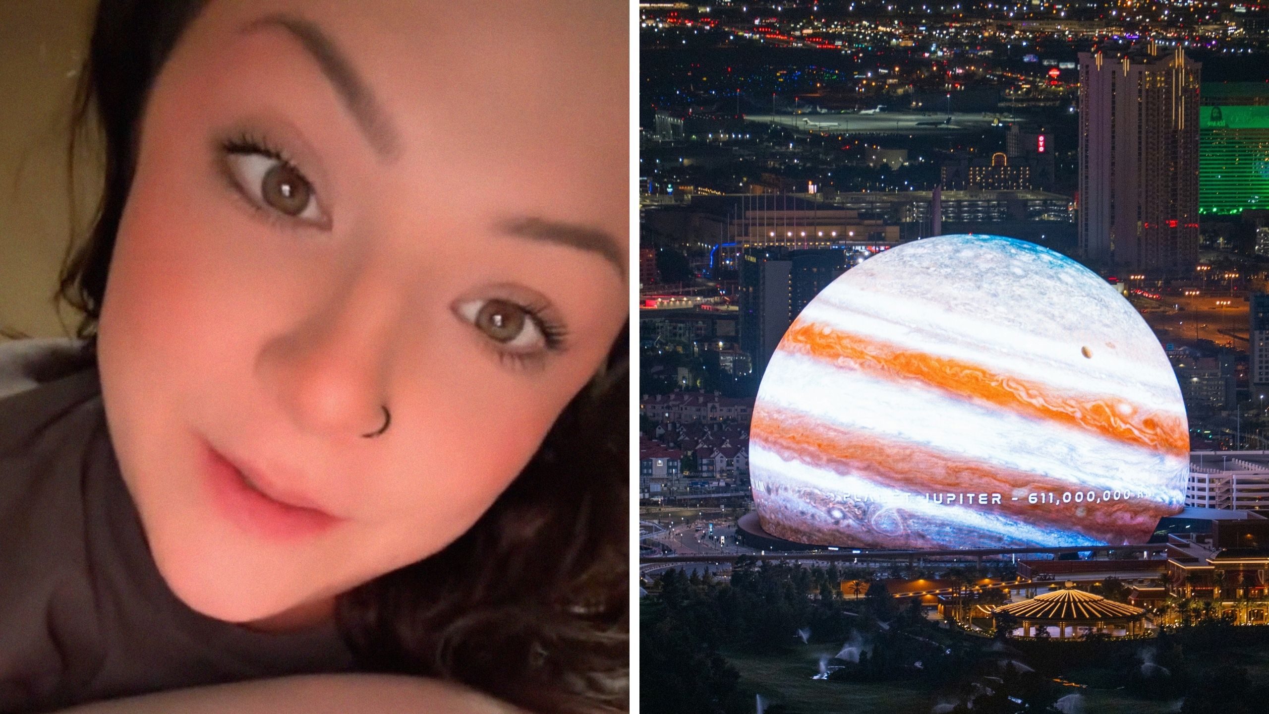 Woman goes to the Sphere in Las Vegas for a concert. Then she notices something unusual about her seats