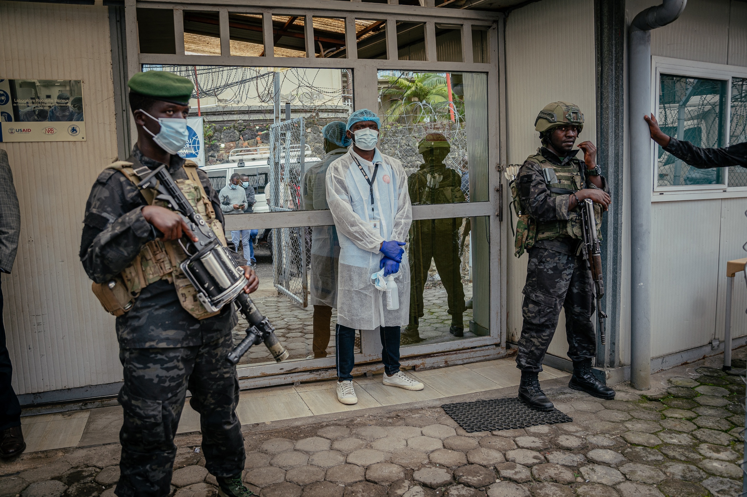 FC M23 soldiers provide security movement's authorities