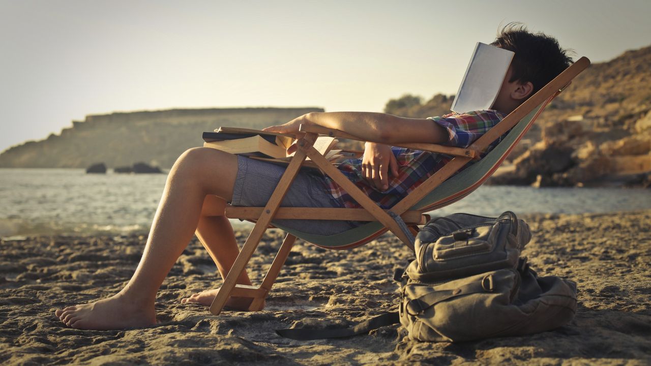 Homework at the beach