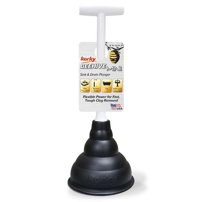 This is the Korky beehive mini plunger for the sink with tag.