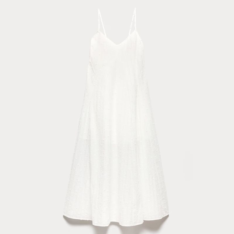 M&S, white maxi dress