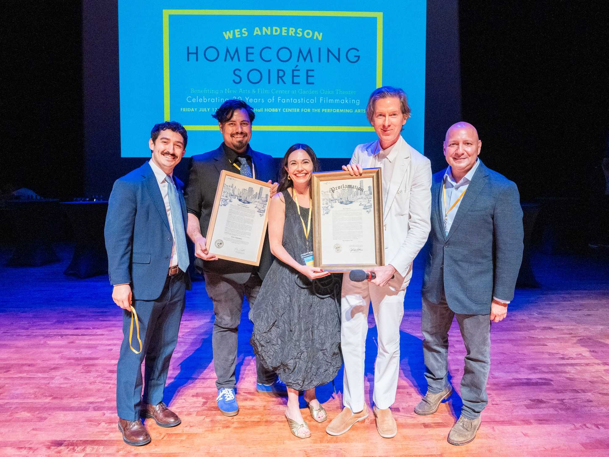 Mayor John Whitmire declared Friday as Wes Anderson day in the directors honor. | Photo by Alan Nguyen