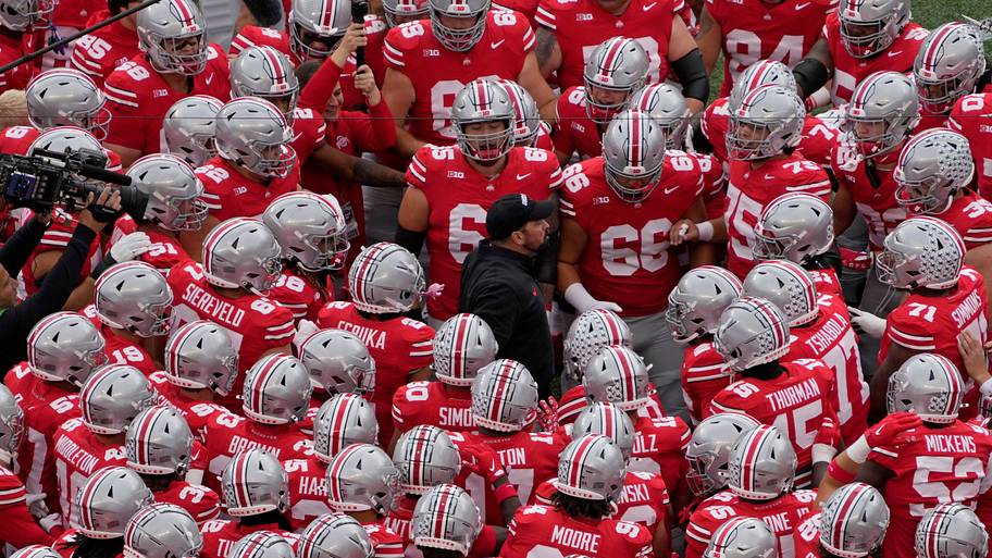 Ryan Day prior to a game against Maryland.