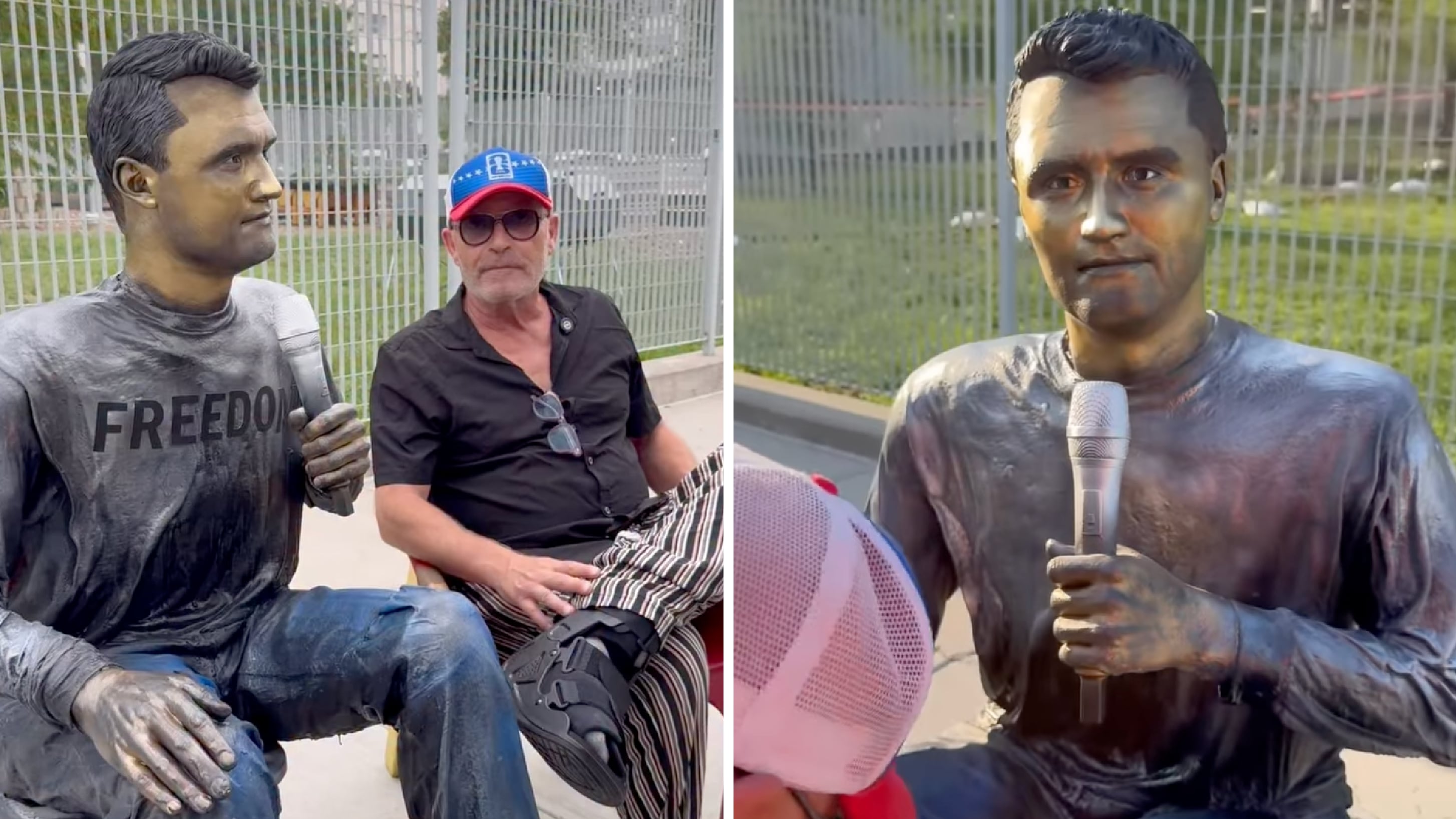 Sculptor Fumes as His $100K Charlie Kirk Statue Gets Snubbed