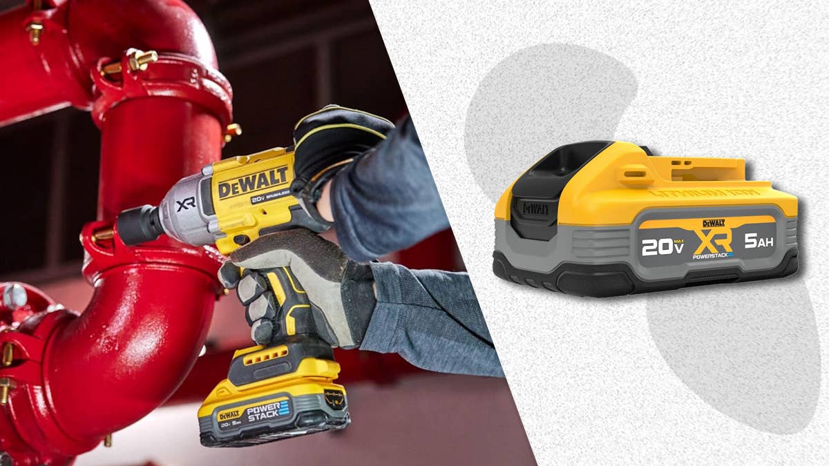 DeWalt's top-rated 20V Powerstack battery is nearly 50% off right now on Amazon