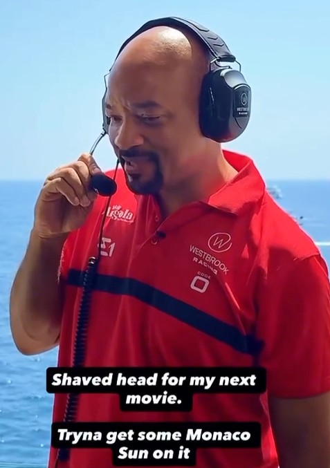 Will Smith bald head for new movie