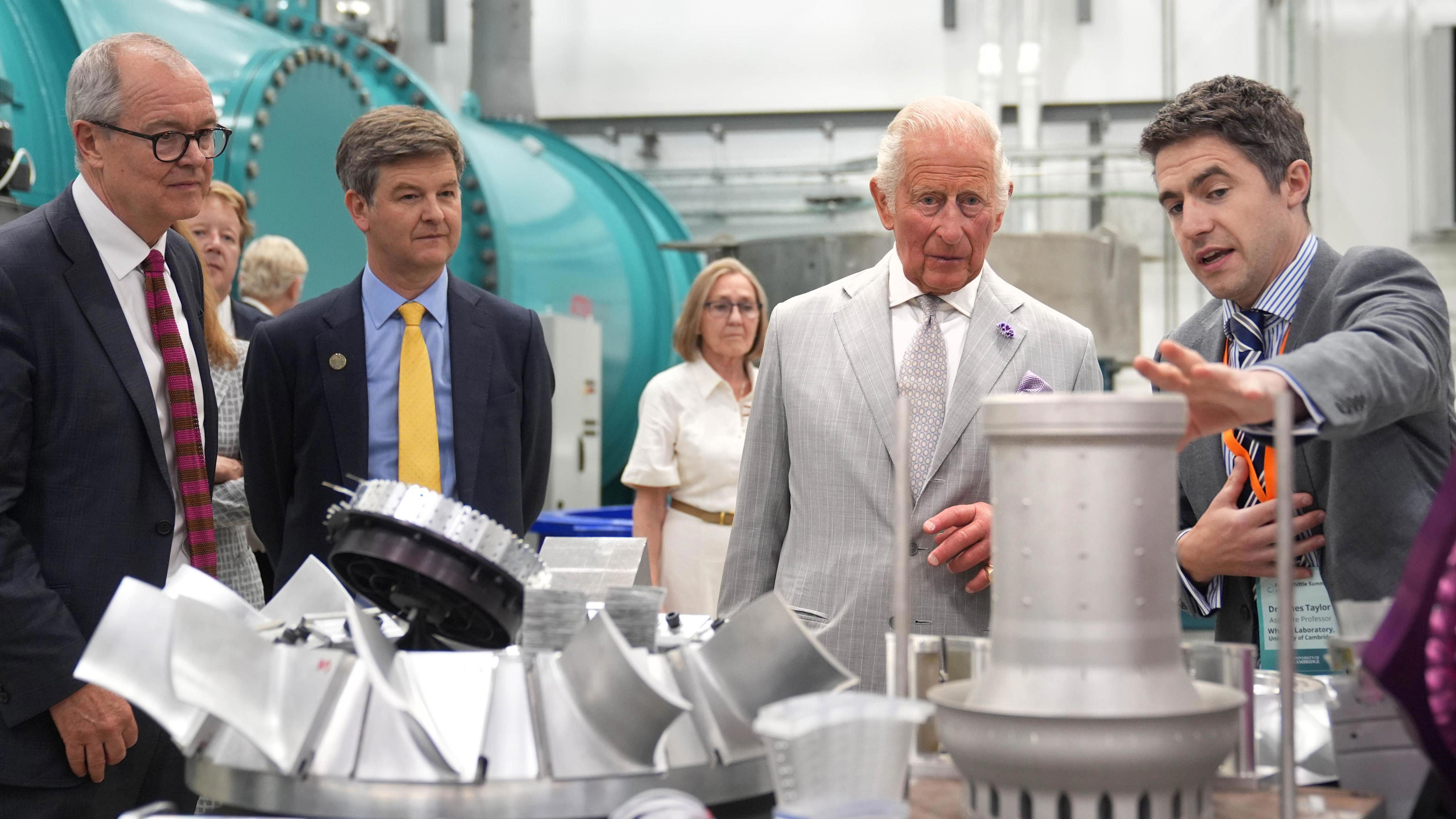 King Charles III opened the new Whittle Laboratory on Monday