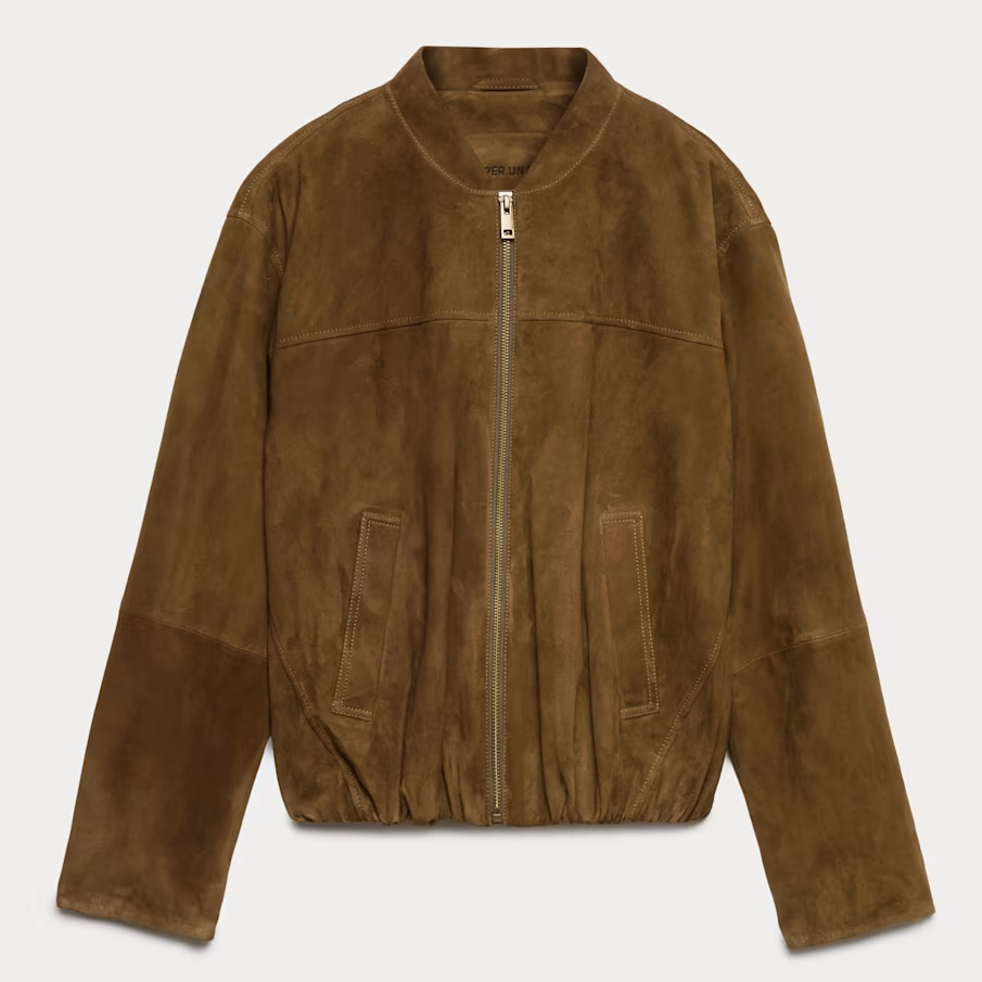 M&S Per Una, Suede Bomber Jacket