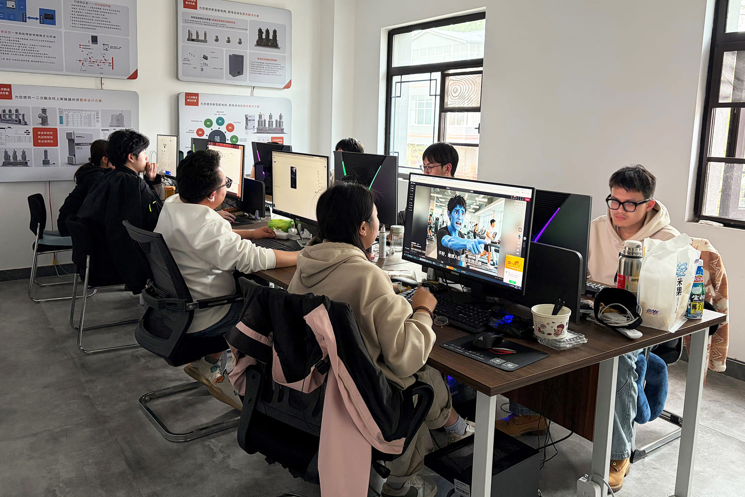 CHINA-HENAN-ZHENGZHOU-AI-MICRO-DRAMA-DEVELOPMENT (CN) (Ren Zhuoru / Xinhua via Getty Images)