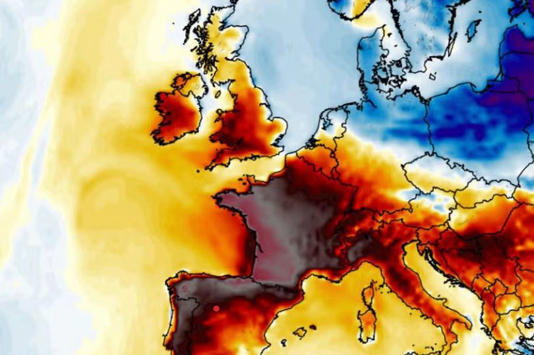 Europe is set to swelter