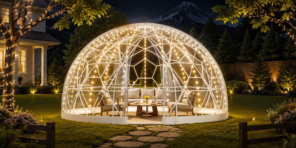 Amazon's selling a magical bubble tent for summer stargazing