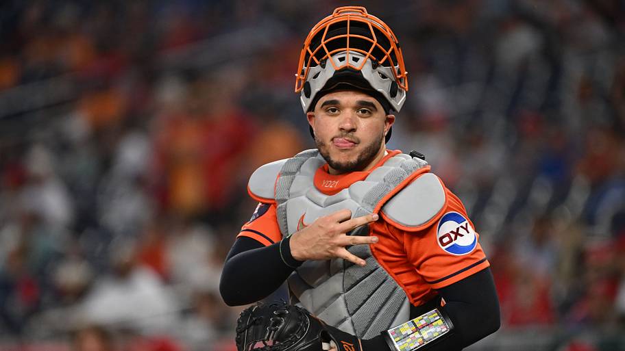 Houston Astros catcher Yainer Diaz