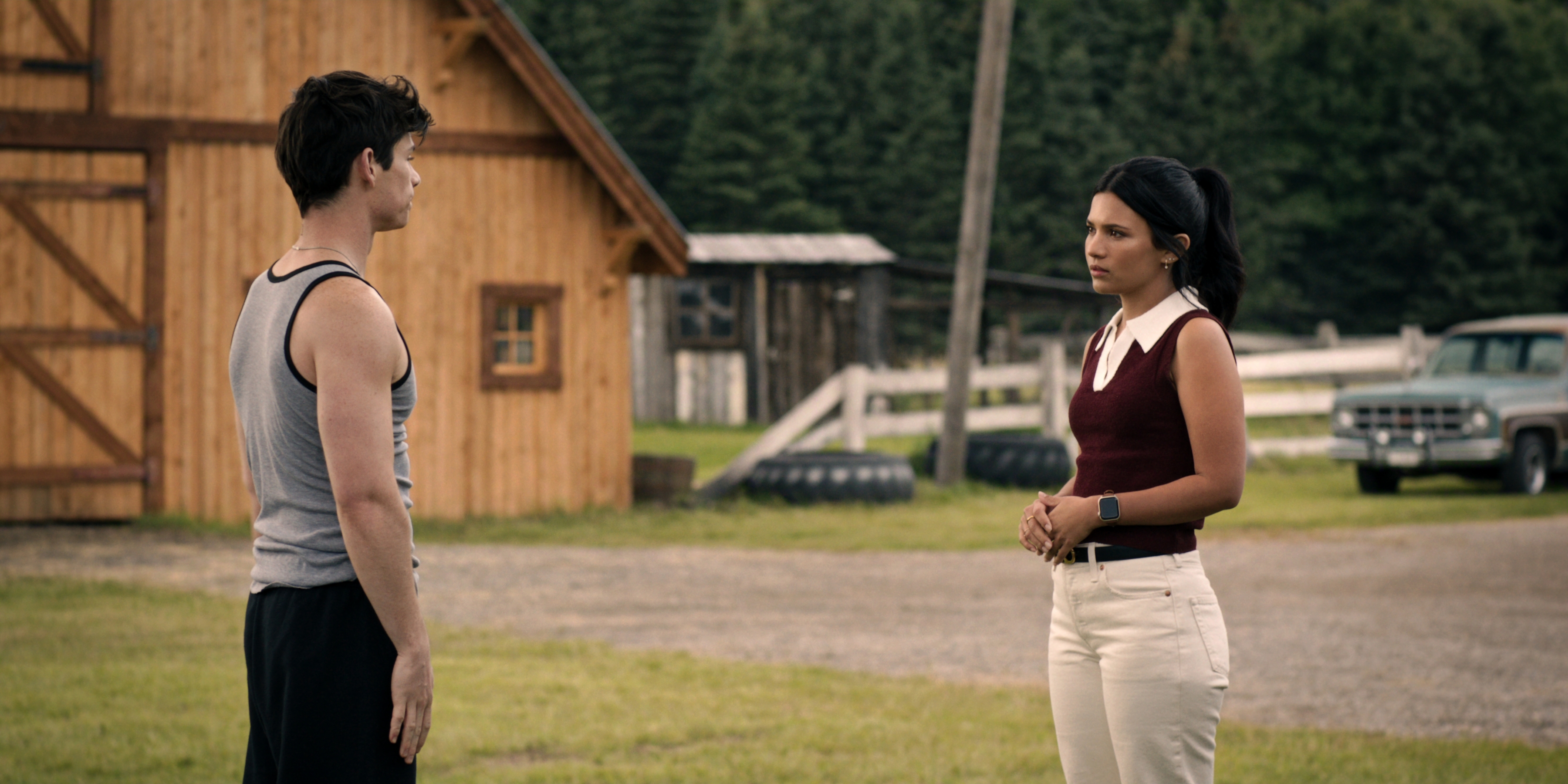 L-R: Ashby Gentry as Alex Walter and Nikki Rodriguez as Jackie Howard in 'My Life with the Walter Boys'