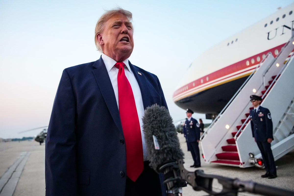 President Trump And First Lady Attend FIFA World Cup Final In New Jersey