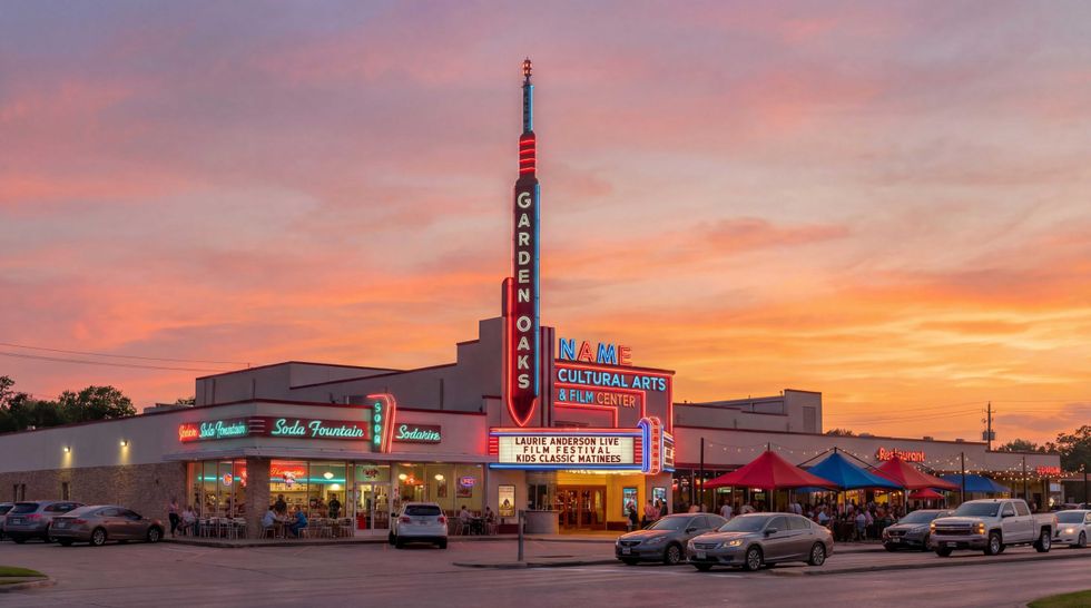 Garden Oaks theater renovation rendering | Courtesy of Arthouse Houston