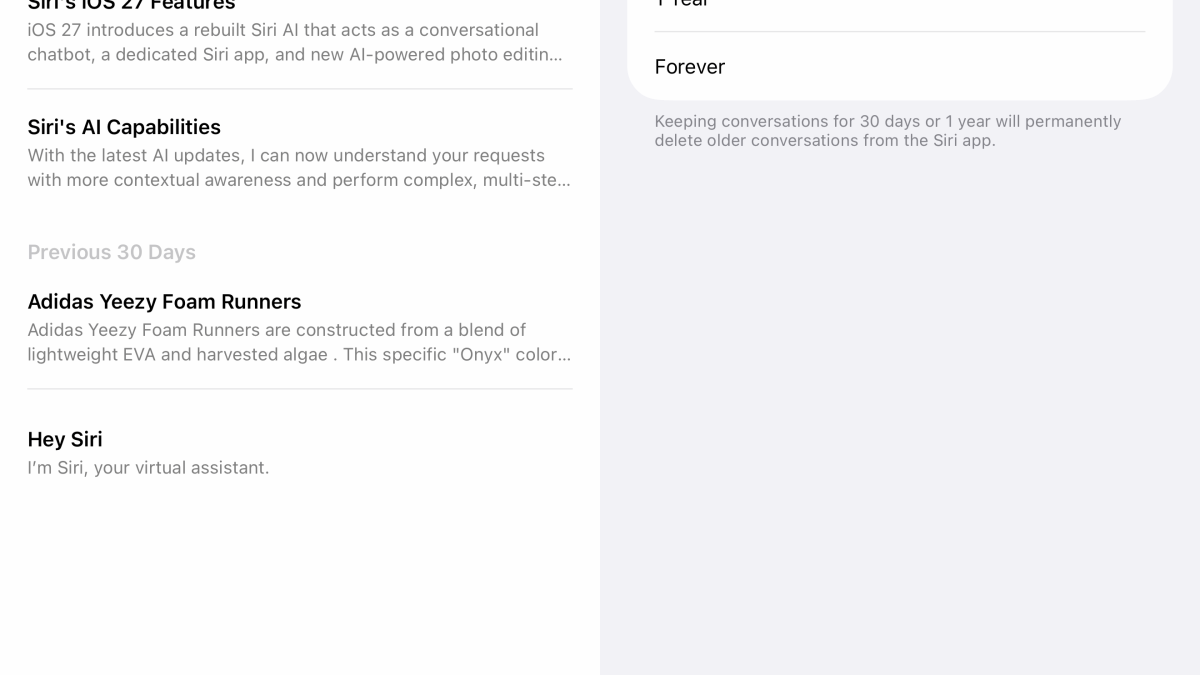 Siri AI conversations
