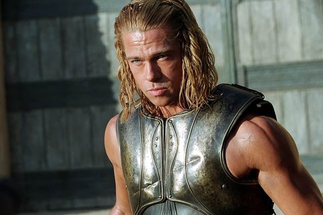 Brad Pitt appears as his character Achilles in the 2004 film ‘Troy.’ / 2004 Warner Bros. Entertainment Inc.