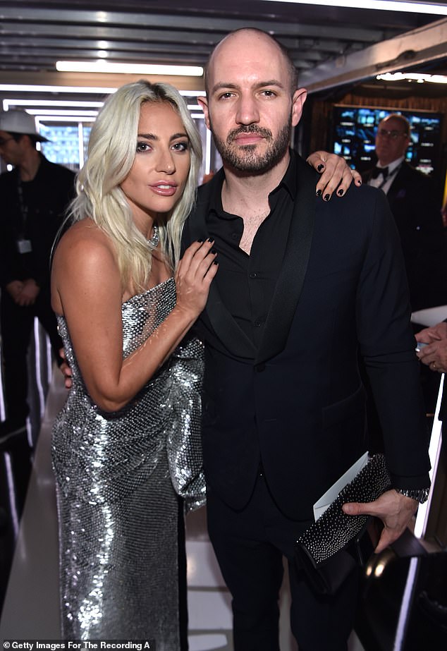 Campbell has managed Gaga since 2013 and regularly shares intimate snaps with her on his Instagram page; pictured in February 2019