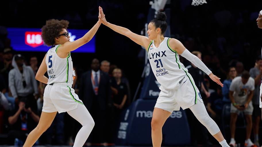 Minnesota Lynx guards Olivia Miles and Kayla McBride