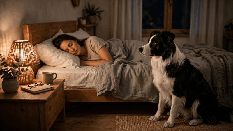 Why your dog watches you while you sleep