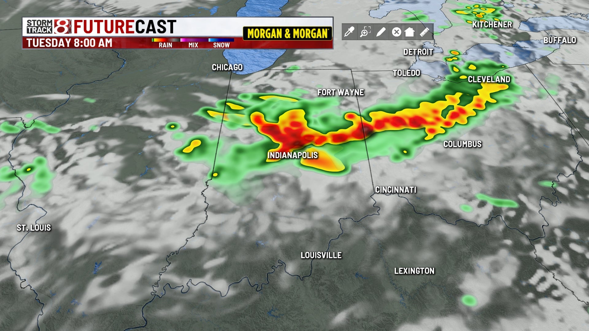 Strong storms possible late tonight & Tuesday AM, early taste of September to end the week