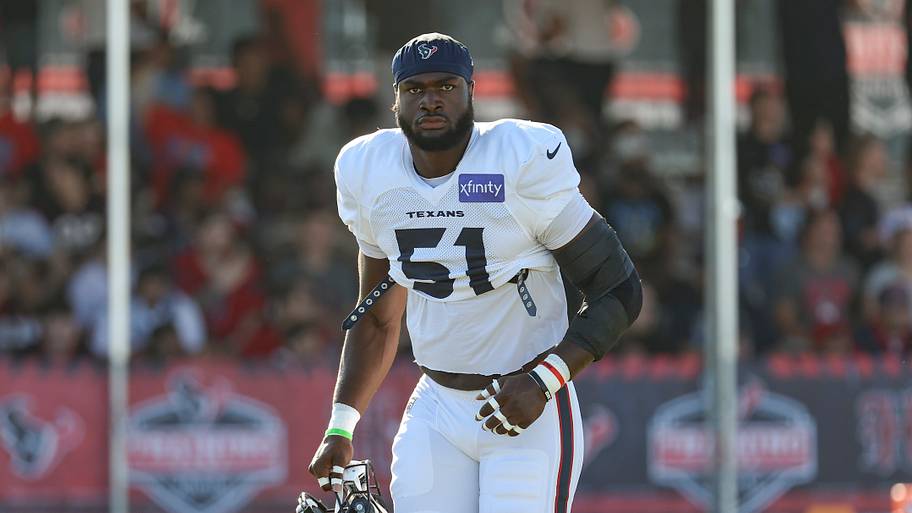 Jul 29, 2024; Houston, TX, USA; Houston Texans defensive end Will Anderson Jr. (51) during training camp at Houston Methodist