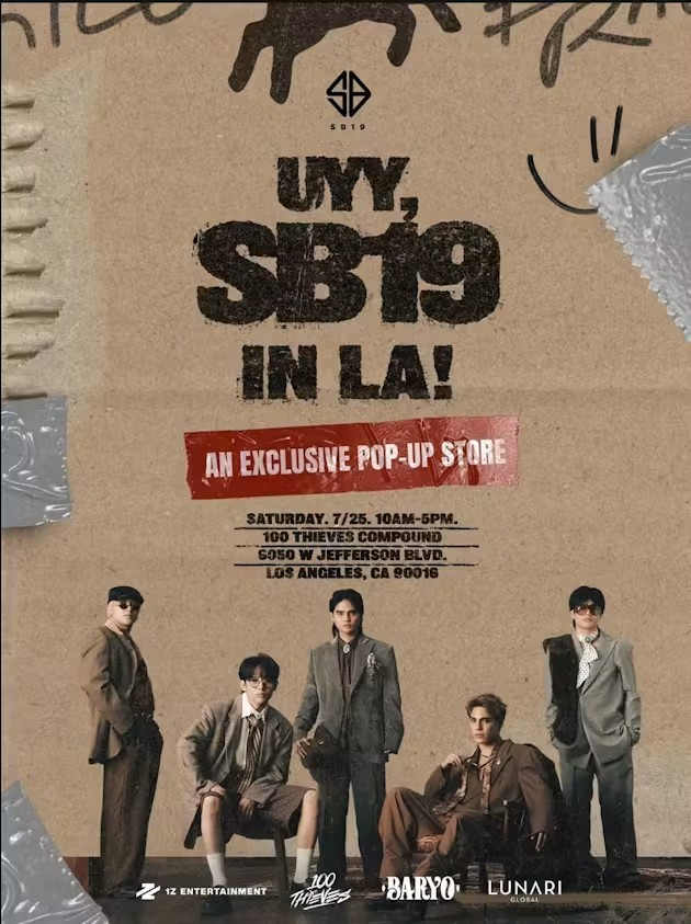 SB19 pop-up store, LA