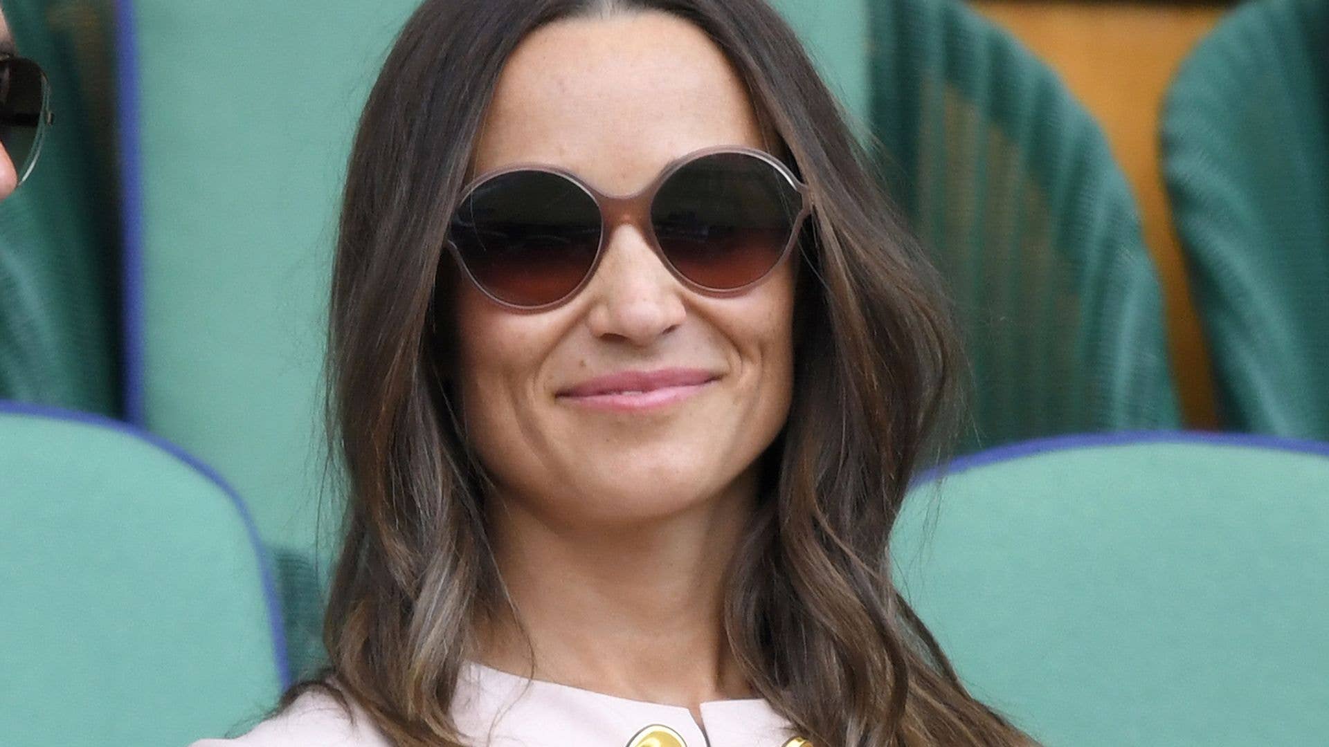 Pippa Middleton and James Middleton attend day seven of the Wimbledon Tennis Championships at All England Lawn Tennis and Croquet Club on July 08, 2019 in London, England.