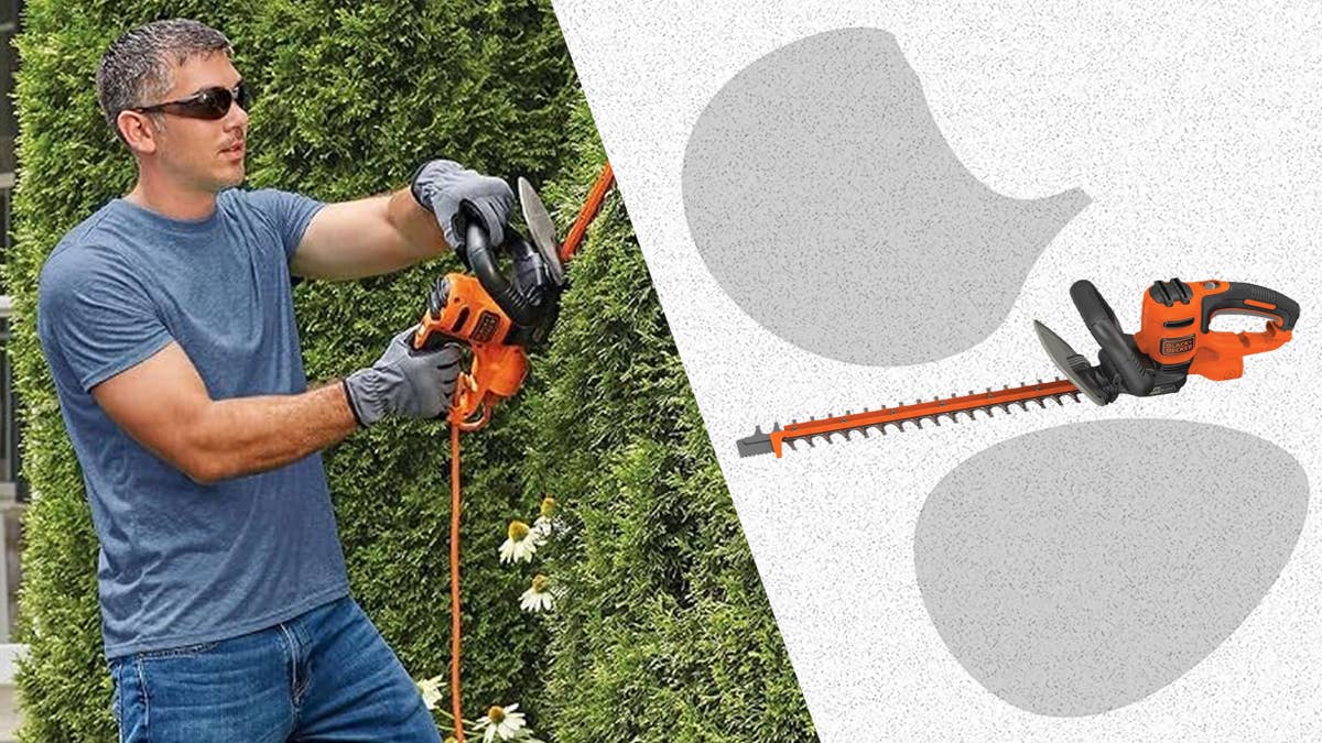 Black+Decker Makes a $48 Electric Hedge Trimmer That Can Cut Through Shrubs Like Butter