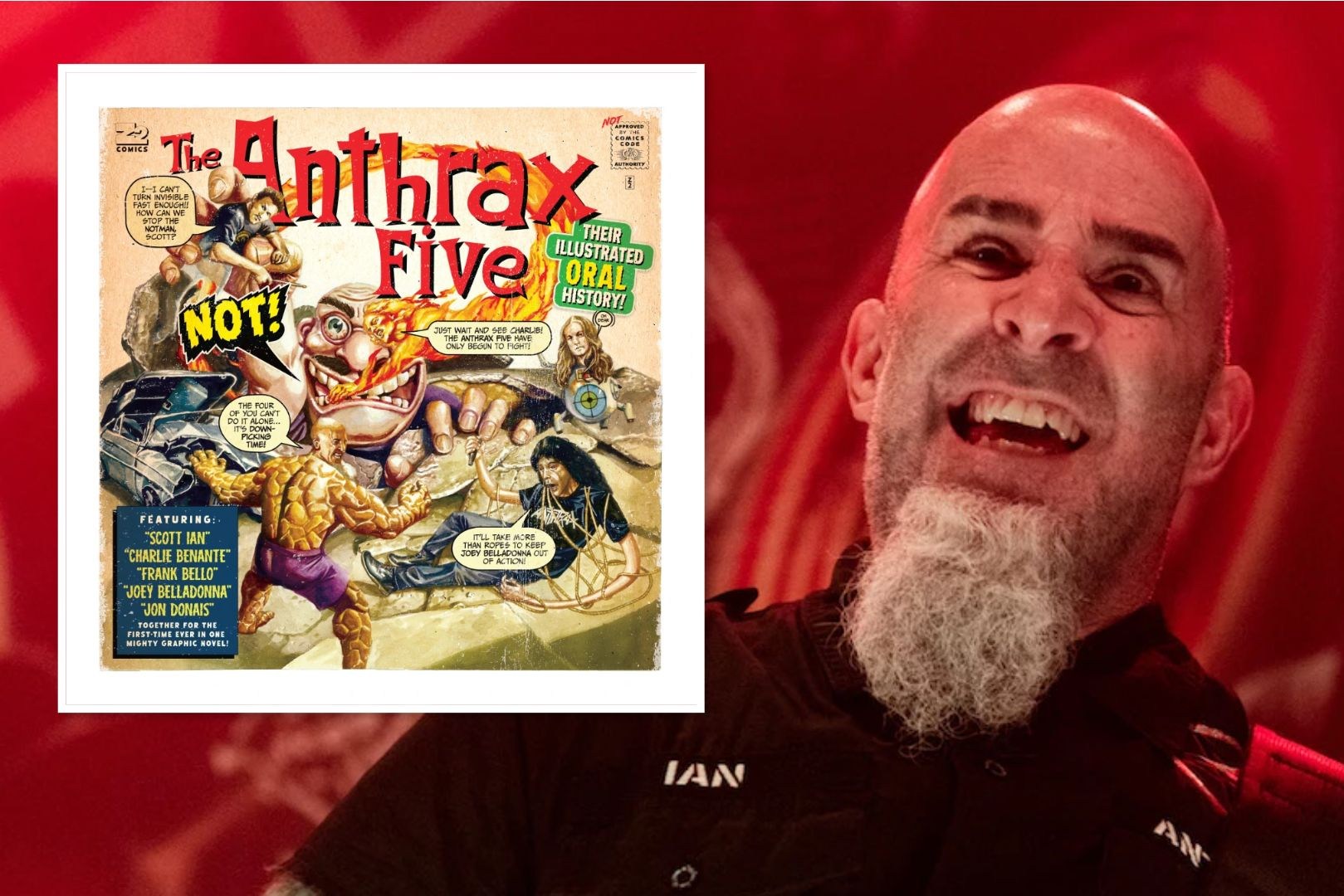 Exclusive – See retail-only cover art for Anthrax’s ‘Illustrated Oral History’ graphic novel