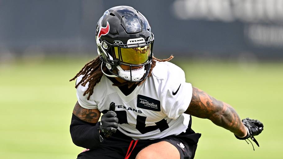 Jun 9, 2026; Houston, Texas, USA; Houston Texans cornerback Derek Stingley Jr. participates in a drill during the team’s mini