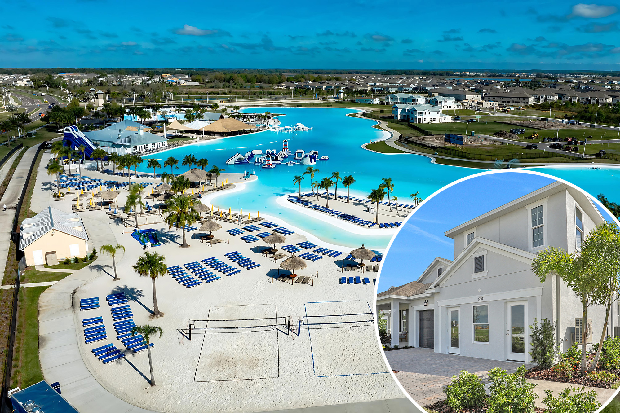 Buyers scramble to live in a Florida community home to the largest swimming pool in America