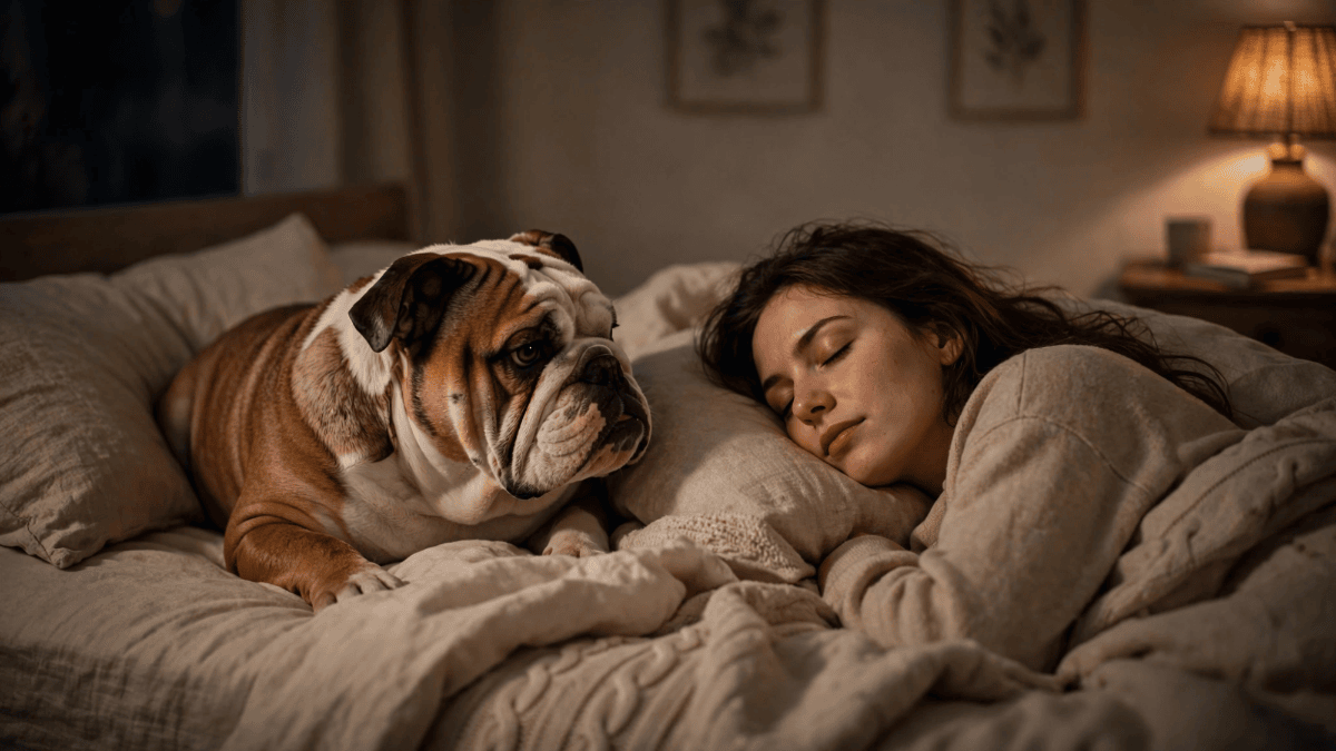 Why your dog watches you while you sleep