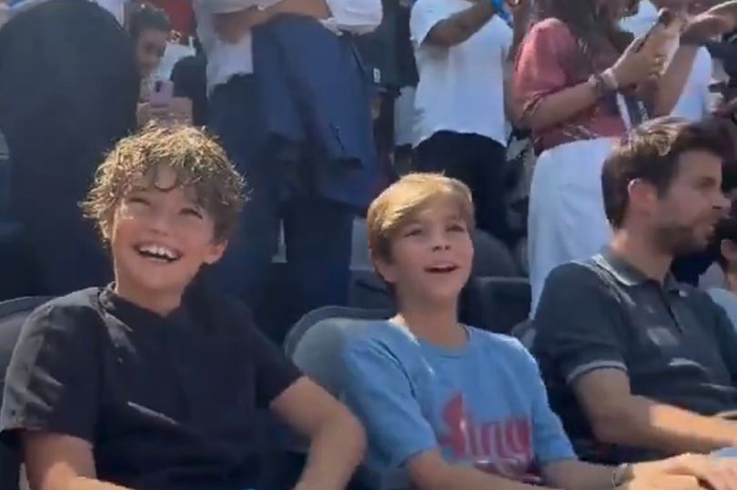 Piqué appeared not to react when Shakira's song played