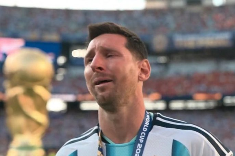 Lionel Messi was reduced to tears as what is expected to be his final game in an Argentina shirt ended in anguish