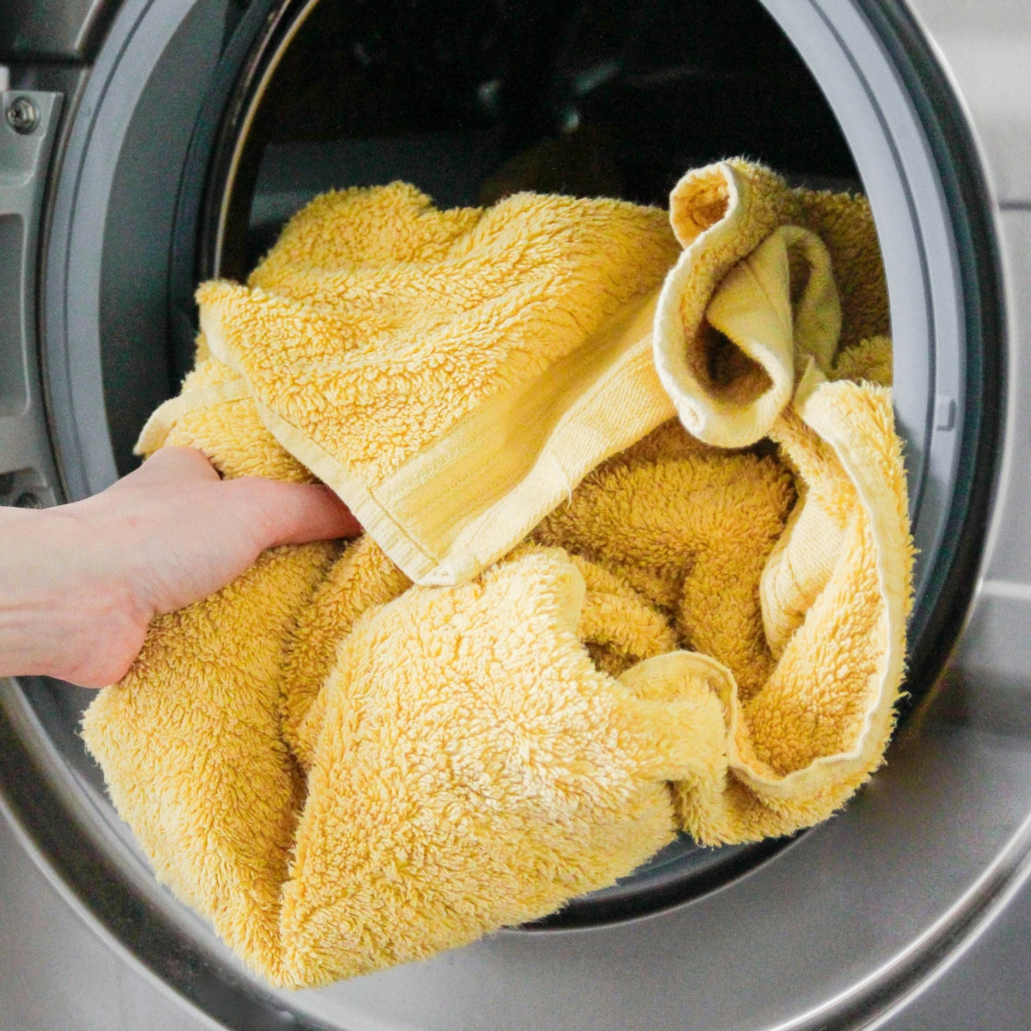 Towels have a tendency to develop mildew and odors, which is why it’s important to clean them thoroughly.