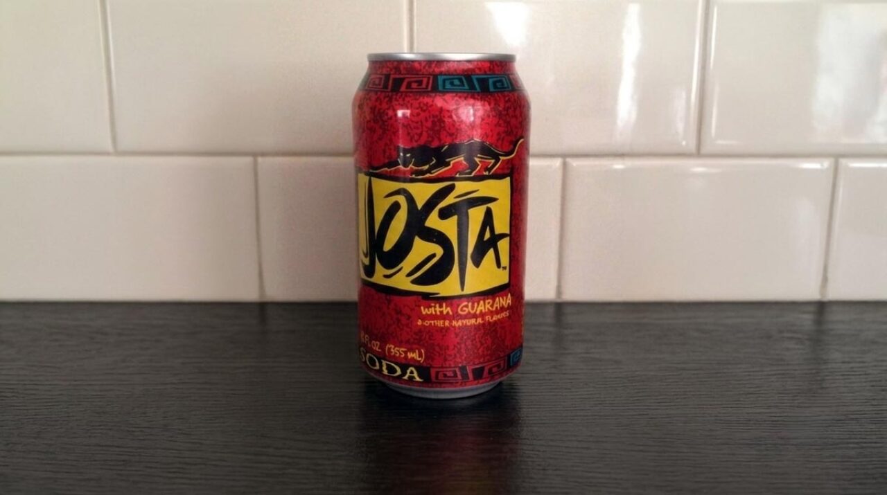 Original Josta soda can launched in 1995