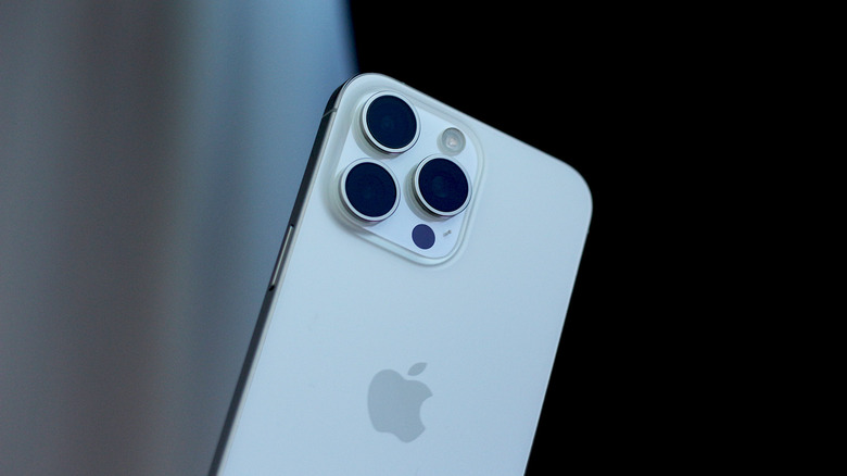 Close up of an iPhone 15 Pro Max