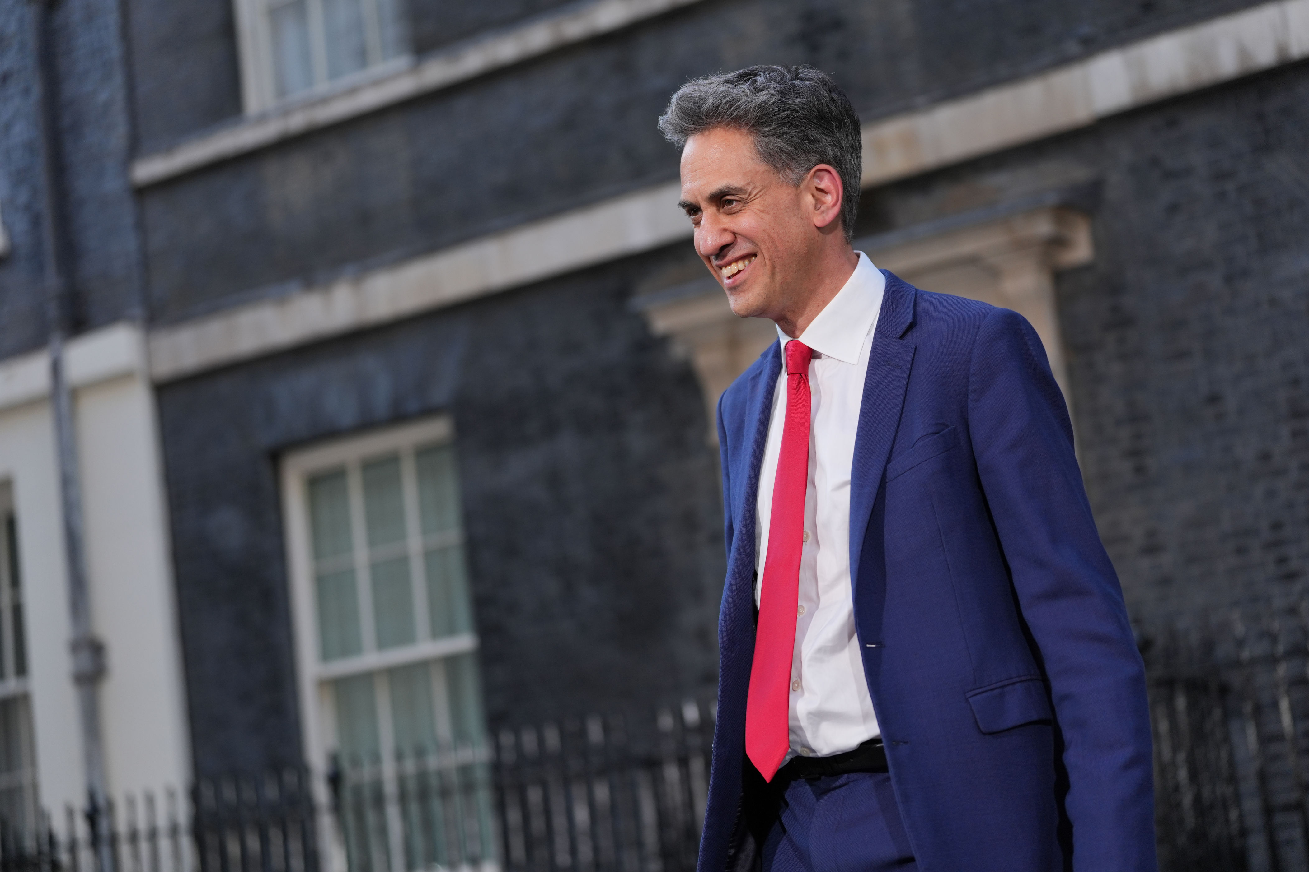New Foreign Secretary Ed Miliband leaving number 10 Downing Street, London (PA)