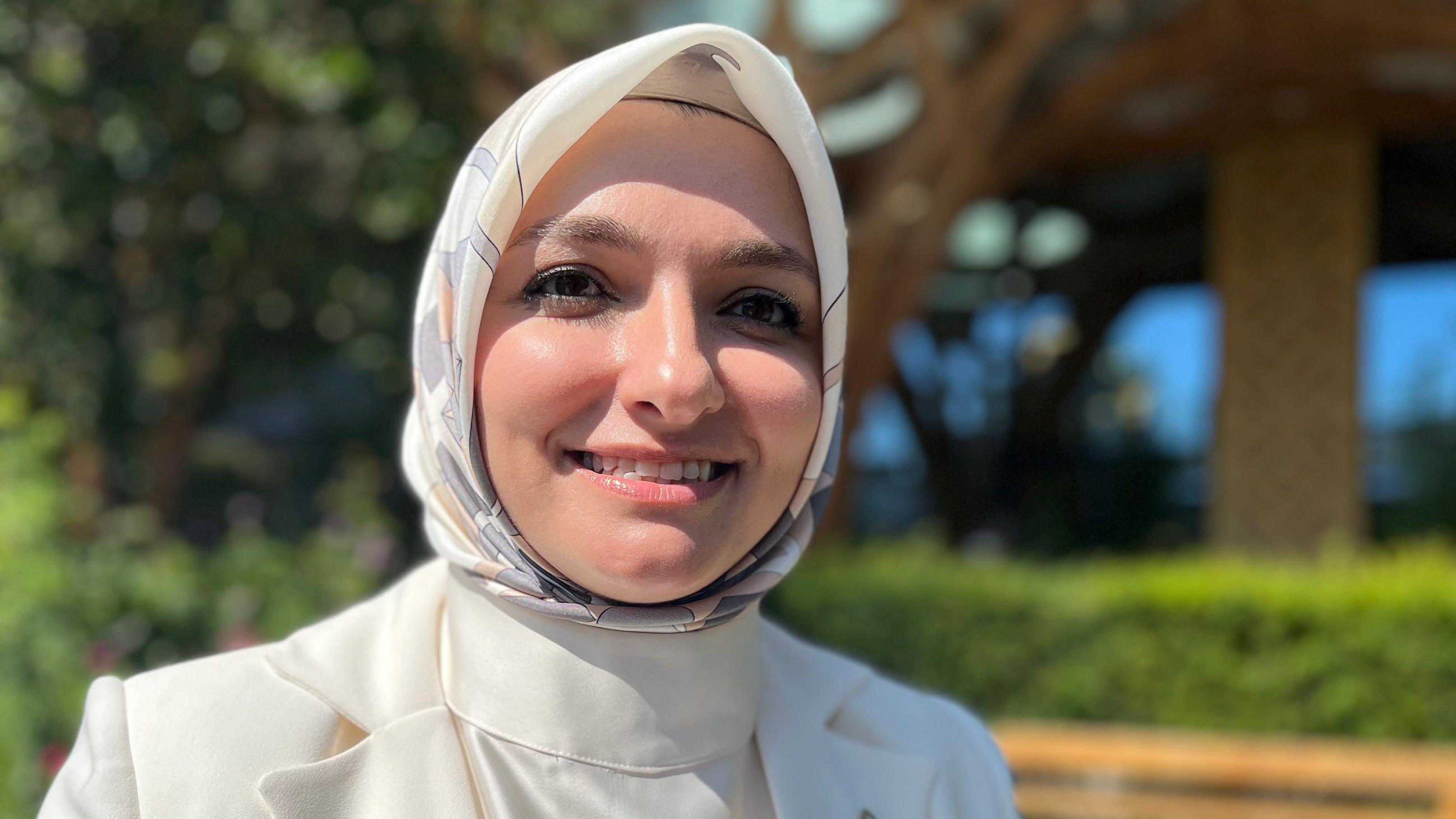 Mosque trustee Zeynep Coskun said the King was "very kind"
