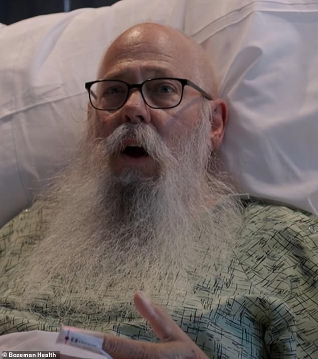 Carl McDaniel, 65, spoke out from his hospital bed at Bozeman Health after being attacked by a bison